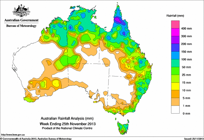 2013-11-26-rain-map - Beef Central