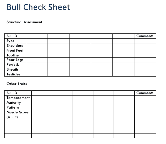 Check list - Beef Central